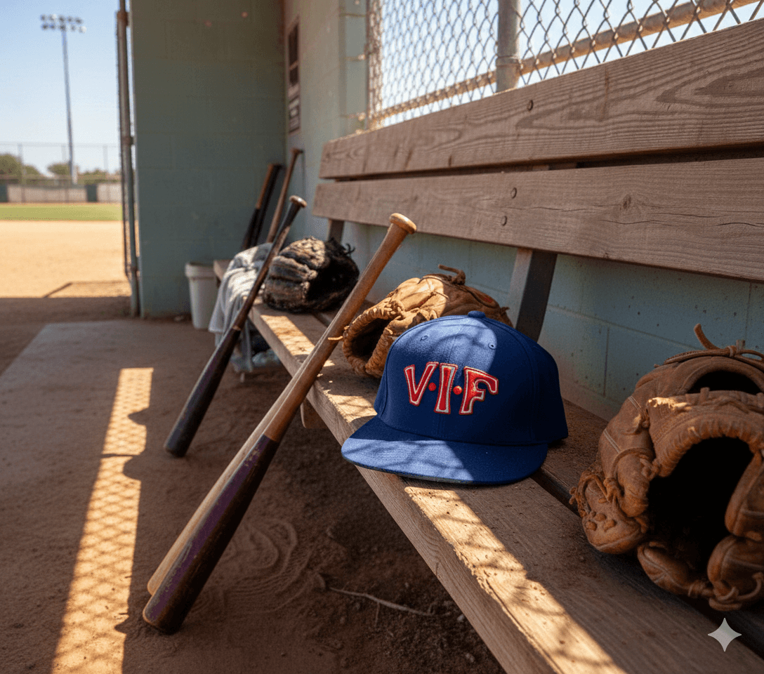 Baseball – VIF cap og utstyr i dugout